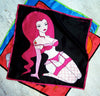 Pink Bad Girl silk pocket square